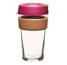 Keepcup 16oz Reusable Coffee Cup Toughened Glass Cup Natural Cork Band 16 Ounce Large Cinnamon Reusable Coffee Cup Best Travel Coffee Mug Glass Cup