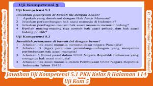 Jawaban pkn kelas 8 semester 2 halaman 136. Jawaban Uji Kompetensi 6 2 Pkn Kelas 8 Halaman 137 Uji Kom Bab 6 Youtube