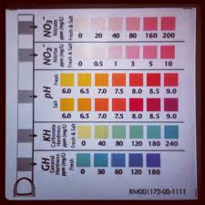 Tetra 5 In 1 Test Strips Color Chart Many Dead Shrimp