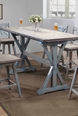 It can fit up to 6 counter height chairs. Summerville Counter Height Dining Table W 6 Chairs Bargain Box And Bunks