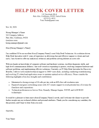 Help Desk Cover Letter Sample | Resume Genius