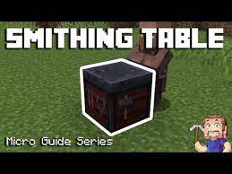 Smithing Table Minecraft Micro Guide Youtube Table Minecraft Minecraft Table