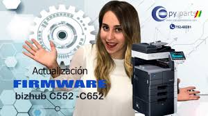 A firmware for this machine can be downloaded from the internet to update the machine firmware. Actualizacion De Firmware Fotocopiadoras Bizhub C552 C652 Youtube