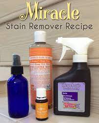Miracle Diy Homemade Stain Remover Recipe Homemade Stain Removers Living Essentials Oils Diy Cleaning Products