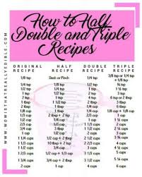 how to half double and triple recipes triple a recipe