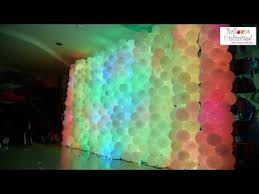 Balloons Wall With Programmable Led Lights Youtube Balloon Wall Led Balloons Light Up Balloons