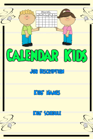 Job Chart Calendar Kids Template Postermywall