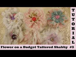 Shop the latest shabby chic flower deals on aliexpress. Cotton Fabric Tattered Rag Flower Diy 3 Tassel No Sew Shabby Chic Flower Fabric Crafts Youtube