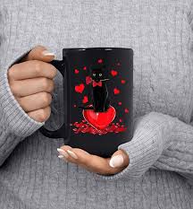 See more ideas about cats, valentine, cat valentine. Black Cat Valentines Day Boys Girls Valentine Mug