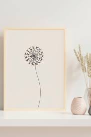 Dandelion Wall Art Dandelion Poster Aesthetic Decor Etsy Dandelion Wall Art Wall Decor Apartment Wall Decor