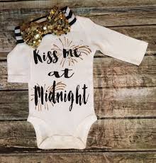 Baby Girl New Years Bodysuit New Years Onesie Kiss Me At Midnight New Years Bodysuit New Years Shirt Girls New Years Shirts Baby Clothes Baby Girl Clothes