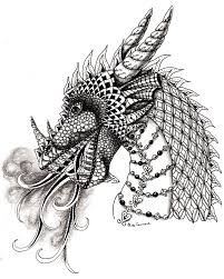 Dragon Print Etsy In 2020 Dragon Art Art Zentangle Art