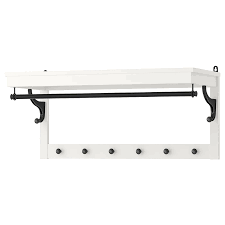 Hemnes Hat Rack White 33 1 2 Ikea In 2021 Ikea Hemnes Hat Rack Bench With Shoe Storage