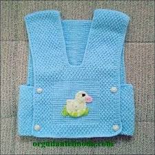 Tunus Isi Ordek Suslemeli Suveter Baby Knitting Patterns Bebek Yelek Suveter