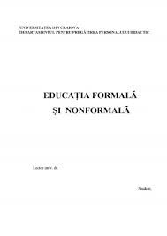 Educația copilului tău depinde de tine. Referat Educatia Formala Si Nonformala Pedagogie 380959