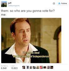 It is the first film in the national treasure franchise and stars nicolas cage. Hustleinatrap Me I Love This Guy Nicholas Cage Meme National Treasure Funny Memes