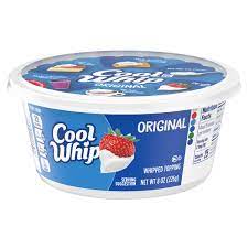 Whether it's paired with a peach. Cool Whip Original Whipped Topping 8 Oz Tub Walmart Com Walmart Com