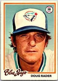 Happy 80th Birthday to former Toronto Blue Jays third baseman Doug Rader!  His 13 home runs for the Blue Jays in 1977 were the third-most