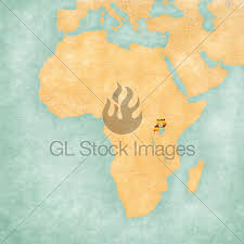 Principal rivers are the albert nile and the victoria nile. Map Of Africa Uganda Gl Stock Images