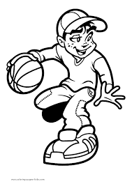 Basketball Gear Equipment Sports Coloring Pages Coloring Pages Coloring For Kids