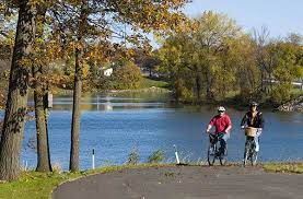Had a nice swim in the lake (signaless) at the peak of water lily season. Glacial Lakes State Trail Explore Minnesota