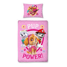 Paw Patrol Madchen Bettwasche Kinderbettwasche Babybettwasche Flanell Biber Rosa Pink Pup Power W Kinderbettwasche Bettwasche Kinder Baby Bettwasche