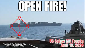 US Opens Fire, Disables & Seizes an Iranian Ship Attempting to Break the  Blockade | 19 April 2026