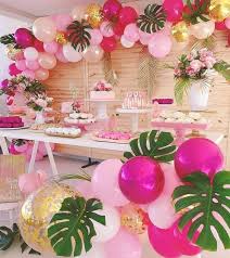 40 Summer Party Decoration Ideas In 2020 Tropical Birthday Party Summer Party Decorations Flamingo Birthday