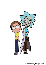 Rick And Morty Drawing - How To Draw Rick And Morty Step By Step