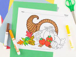 Halloween coloring sheets are a fantastic method to receive your kids in the. Cornucopia Coloring Page Free Printable Fun365