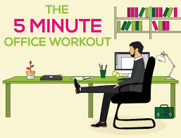 Rotate as far to the left as you can and hold for five seconds, then repeat on the right. The Five Minute Office Workout Online Doctor Blog