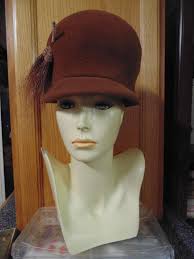 1960 Brown Felt Hat by Vivi by Elite