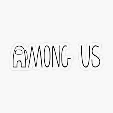 Among Us Game Black Text Transparent Sticker By Dedefa In 2020 Plastic Stickers Game Black Stickers