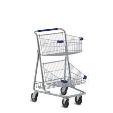 Double Basket Metal Express Shopping Cart 5341 Shopping Cart Small Shopping Carts Shopping