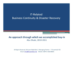 Business Continuity Management Case Study