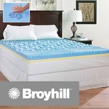Broyhill Comfort Temp 4 Gel Memory Foam Mattress Topper Blue Mattress Bed Mattress Memory Foam Foam Mattress Topper