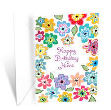 30 tarjetas especialmente diseñadas para whatsapp para enviar o descargar. Amazon Com Tarjeta De Felicitacion De Cumpleanos Para Sobrina Office Products