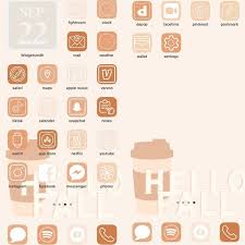 Aesthetic, customized ipad, aesthetic beige, apple, ios 14. Neutral Fall Aesthetic Ios 14 App Icon Covers Theme For Ios 14 Etsy App Icon Iphone App Layout Ios App Icon