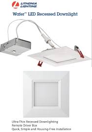Square led recessed lighting wacky wafers 70's. Lithonia Wafer Thin Indoor Outdoor Housing Free Recessed Downlights Quick And Simple To Install With As Little As 2 Inch Clearance Deep Discount Lighting