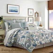 Browse a large selection of tropical comforters and bedspreads for sale on houzz, including twin, king and queen comforter sets in a variety of materials and patterns. Raw Coast Blue Tropical Comforter Bedding By Tommy Bahama