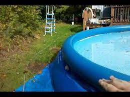 It's hot outside, but it's cool and refreshing inside the intex 18 ft. Intex Pool Take Down Youtube