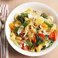 Pappardelle Primavera With Spring Vegetables Recipe Vegetarian Pasta Recipes Vegetarian Pasta Italian Dinner Recipes