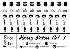 Amazon Com Harry Potter Vol 3 Waterslide Nail Decals 50pc Beauty Ok so i totally spaced and forgot to take a picture before i put on the other colors, but i started with my thumb.