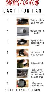 How To Clean A Cast Iron Pan Cast Iron Cleaning Seasoning Cast Iron Cast Iron Pan