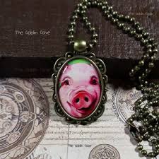 Pig Pendant, Farm Animal Jewelry, Pendant Necklace, Pig Lover Gift, Pig  Gifts, Mr. Piggy