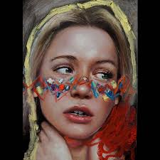 Maugry Oil pastel and pen