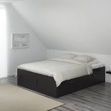 Brimnes Bed Frame With Storage Black Leirsund Ikea In 2020 Bed Frame With Storage Brimnes Bed Ikea Bed Frames