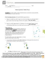 We have now placed twitpic in an archived state. Collision Theory Gizmos Lab Name Date Student Exploration Collision Theory Directions Follow The Instructions To Go Through The Simulation Respond Course Hero