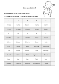 Gehirnjogging funktioniert mit aufgaben zum thema buchstaben besonders gut. Was Passt Nicht Unterrichtsmaterial Im Fach Deutsch Unterrichtsmaterial Arbeitsblatter Deutsch Unterricht