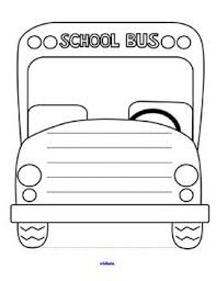 This Is A Free Sample From A Larger Set Of Black And White Templates For Creating Drawing Writing And Storytelling Act School Bus School Bus Safety Energy Bus
